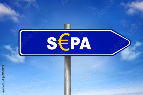 Photo: Schild mit SEPA Schild mit SEPA