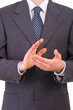Businessman clapping his hands.