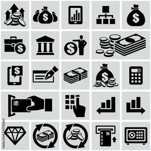 Vector: Finance & banking icons set Finance & banking icons set