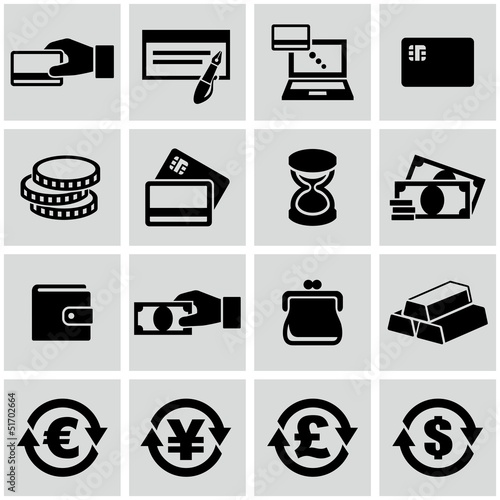 Vector: Money icons set Money icons set
