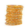 Bangle, Indian bracelets isolated on the white background