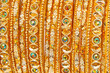 Traditional Indian bangles with different colors and patterns