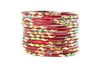 Bangle, Indian bracelets isolated on the white background