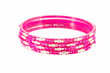 Bangle, Indian bracelets isolated on the white background