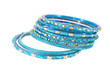 Bangle, Indian bracelets isolated on the white background