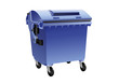 Blue recycling container