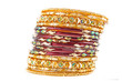 Bangle, Indian bracelets isolated on the white background