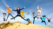 Children jumping