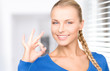 Photo: woman showing ok sign woman showing ok sign
