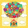 balloon from  of buttons