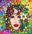 Vector: Mother's Nature Woman Floral Portrait-Madre Natura Ritratto Mother's Nature Woman Floral Portrait-Madre Natura Ritratto