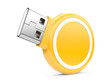 Illustration: USB Flash Drive. 3d image USB Flash Drive. 3d image