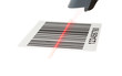 scanner scans bar code with laser
