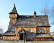 Old Wooden Church in Debno, Poland