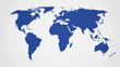 Illustration: Landkarte *** Weltkarte Blau Landkarte *** Weltkarte Blau