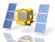 Illustration: Miniature model of a hypothetical satellite Miniature model of a hypothetical satellite
