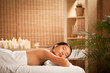 Woman Relaxing at a Spa