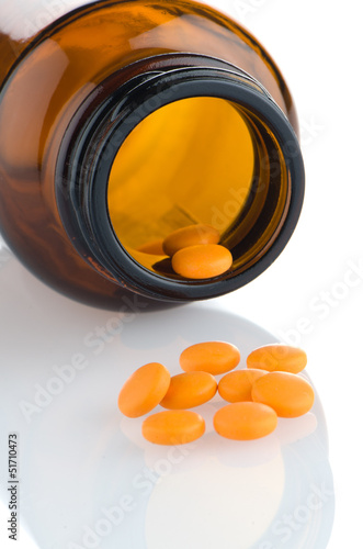 Photo: Pills from bottle Pills from bottle