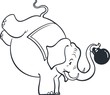 Circus elephant