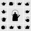 Set of teapots