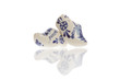Dutch ceramic Delft Blue wooden shoes