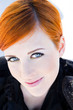 Red-haired girl with a noble appearance