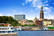 Blick auf St. Pauli und den Hafen - Hamburg