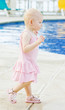 Photo: little girl at swimming pool, Tobago little girl at swimming pool, Tobago