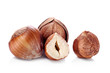 Photo: Hazelnuts on a white background Hazelnuts on a white background