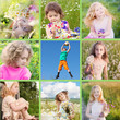 Photo: collage of children outdoor collage of children outdoor