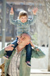 happy father with adorable girl