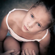 Portrait of sad child