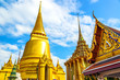 Golden stupa in Wat Phra Kaew temple, Bangkok, Thailand.