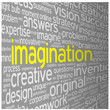 "IMAGINATION" Tag Cloud (ideas teamwork brainstorming dream)