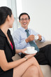 Colleagues at coffee-break