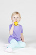 Photo: little girl drinking orange juice little girl drinking orange juice