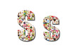 lot of people portraits - letter S large size