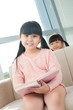 Girl behind