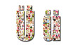 lot of people portraits - letter Ü large size