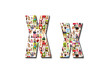 lot of people portraits - letter X large size