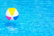 Photo: Inflatable ball in swimming pool Inflatable ball in swimming pool