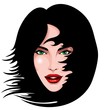 Green Eyes Beauty Portrait-Ritratto Bella Ragazza Occhi Verdi