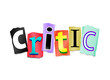 Critic concept.