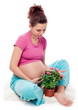 Pregnant woman.