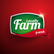 Farm food label, badge or seal