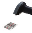 scanner scans bar code with laser