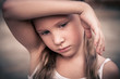 Portrait of sad child