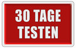Glassy Button rot eckig 30 TAGE TESTEN