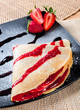 Photo: strawberry crepes strawberry crepes