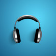Vector: Abstract headphone background, flyer, poster or banner with text Abstract headphone background, flyer, poster or banner with text